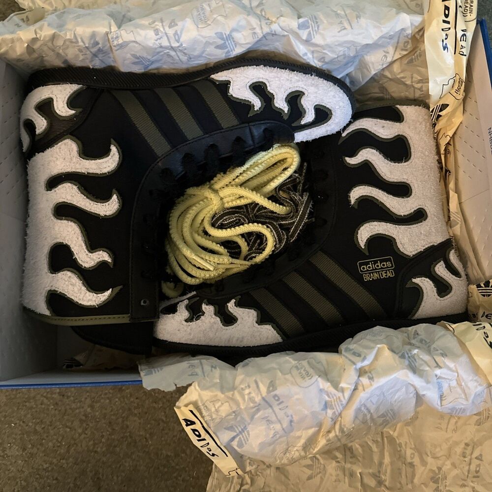 JQ6790 Brain Dead × adidas Originals Japan Hi Core Black Crystal White (Men's)